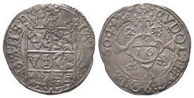 Schleswig Holstein Gottorp, Johann Adolf 1590-1616, Doppelschilling (1/16 Taler) 1604. 2,61 g. Sehr schön-vorzüglich