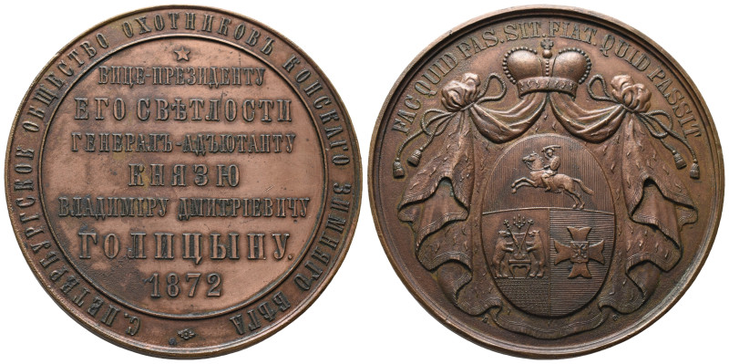 Russland, Alexander II. 1855-1881, Bronzemedaille 1872, von A. Semenov auf die F...