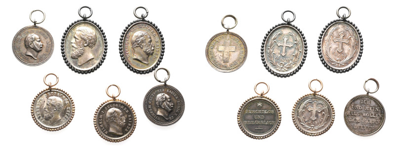Preußen, kl. Sammlung von Silbermedaillen auf verschiedene Personen und Anlässe ...
