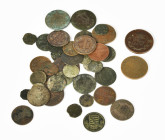 Konvolute und Sammlungen. Kl. Sammlung altdeutscher Kleinmünzen. Darunter auch bessere Stücke wie Mainz, 3 Pfennig 1677; Wolgast Ku-Scherf und Dänemar...
