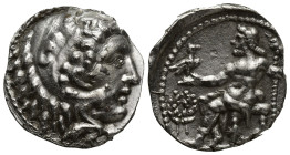KINGS OF MACEDON. Alexander III 'the Great' (336-323 BC). Tetradrachm. (25mm, 15.7 g) Obv: Head of Herakles right, wearing lion skin.Rev: AΛΕΞΑΝΔΡΟΥ ....