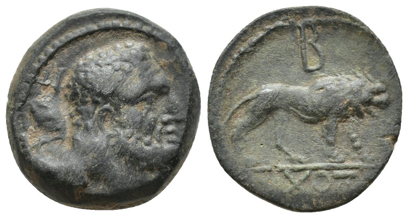 Kings of Galatia. Amyntas 36-25 BC. Dated RY 5=31/30 BC Bronze Æ (21mm, 10.3 g)....