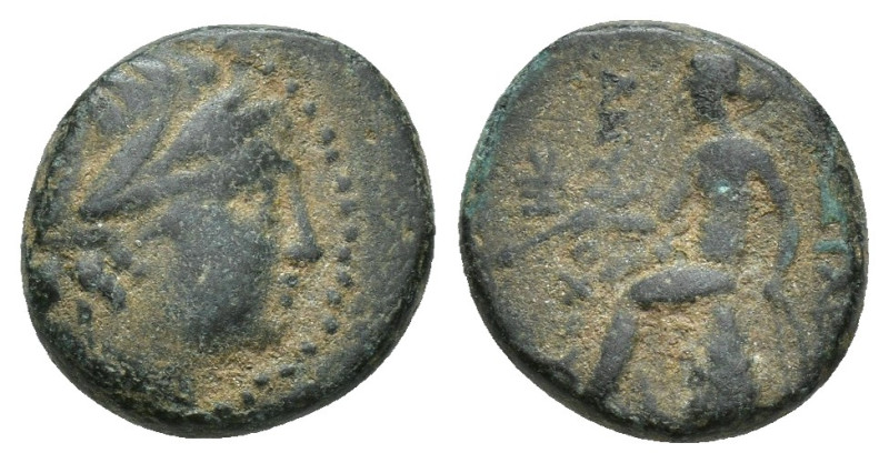 Seleukid Kingdom, Antioch. Antiochos III. 223-187 B.C. AE 13.1 mm, 2.3 g. Antioc...