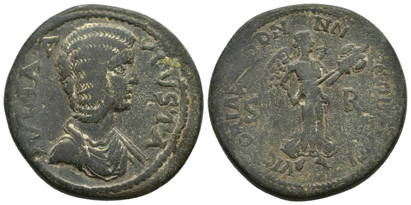 PISIDIA, Antiochia. Julia Domna. Augusta, AD 193-217. Æ (33mm, 29.2 g). Draped b...