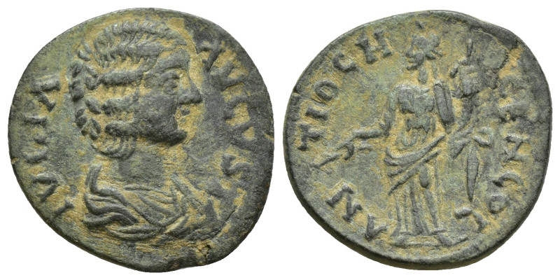 Pisidia, Antiochia. Julia Domna. Augusta, A.D. 193-217. AE (21mm, 4.4 g) Draped ...