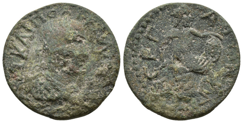 PAMPHYLIA, Perge. Gallienus. AD 253-268. Æ 10 Assaria (28.9mm, 12.4 g). Laureate...