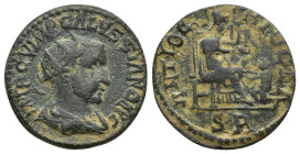 PISIDIA, Antioch, Trebonianus Gallus AD 251-253. AE (21mm, 6.4 g) Obverse: IMP C V(I)MP GALVSSIANO AVG; radiate, draped and cuirassed bust of Volusian...