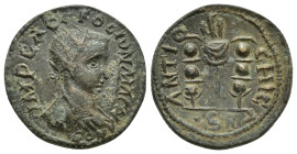 PISIDIA. Antiochia. Gallienus (253-268). Ae. (22mm, 6.6 g) Obv: IMP CAES P LIC GALLIO P F AVG. Radiate, draped and cuirassed bust right. Rev: ANTIOCHI...