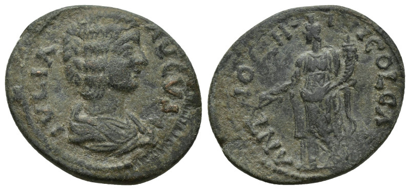 Pisidia, Antiochia. Julia Domna (Augusta, 193-217) AE (22mm, 6.1 g) IVLIA AVGVST...