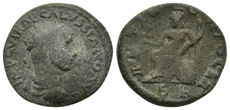 Pisidia, Antioch. Volusian (251-253). Æ (23.6mm, 7.2 g). Radiate, draped and cui...