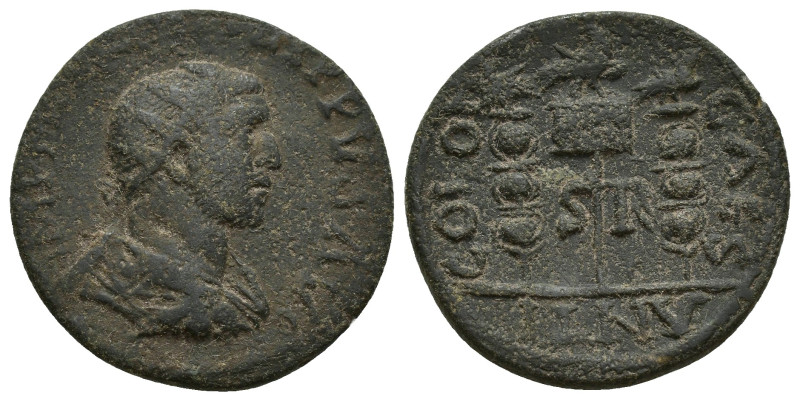 Pisidia, Antioch. Philip I Ӕ (24mm, 8.5 g) AD 244-249. IMP M IVL PHILIPPVS AV, r...