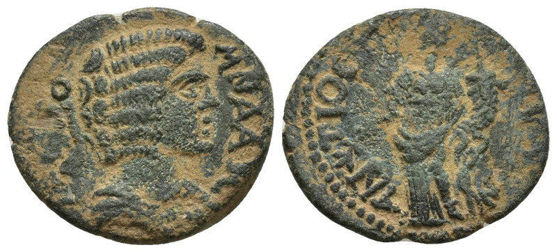 PISIDIA, Antiochia. Julia Domna. Augusta, AD 193-217. Æ (20mm, 5.2 g). Bareheade...