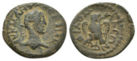 PHRYGIA. Philomelion. Gordian III (238-244). Ae. (16mm, 2.2 g) Obv: AV K M ANTΩ ΓOPΔIANOC. Laureate head right. Rev: ΦIΛΟMHΛEΩΝ. Eagle standing slight...