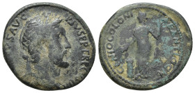 PISIDIA. Antioch. Antoninus Pius (138-161). Ae. (26mm, 7.7 g) Obv: ANTONINVS AVG PIVS P P TR P COS IIII. Laureate head right. Rev: FORTVNA COLONIAE AN...