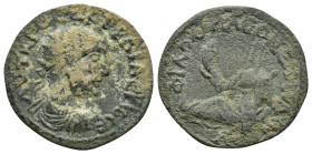 Phrygia, Philomelium. Trajan Decius (249-251). AE Diassarion (24mm, 6.1 g), Phileinos, magistrate. Obv. ΑΥΤ Κ Γ ΜЄϹ Κ ΤΡΑΙ ΔЄΚΙΟ ϹЄ, Radiate, draped a...