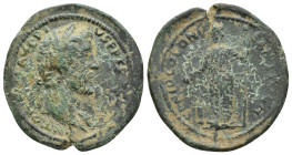 PISIDIA. Antioch. Antoninus Pius (138-161). Ae. (28mm, 7.2 g) Obv: ANTONINVS AVG PIVS P P TR P COS IIII. Laureate head right. Rev: GENIO COLONIE ANTIO...