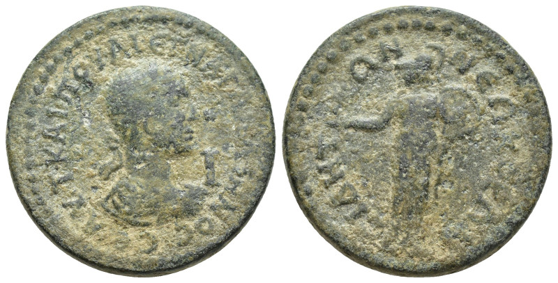 PAMPHYLIA, Side. Valerian II. Caesar, AD 256-258. Æ 10 Assaria (29mm, 19.1 g). B...