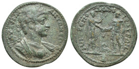 CILICIA. Isaura. Caracalla (198-217). Ae. (26mm, 7.2 g) Obv: AV K M AV ANTΩNINOC. Laureate and cuirassed bust right. Rev: MHTPOΠOΛЄΩC ICA / VPΩN.. Car...