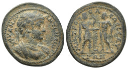 CILICIA, Isaura. Caracalla. AD 198-217. Æ (28mm, 9.9 g). Laureate and cuirassed bust right, seen from front, slight drapery on left shoulder, gorgonei...