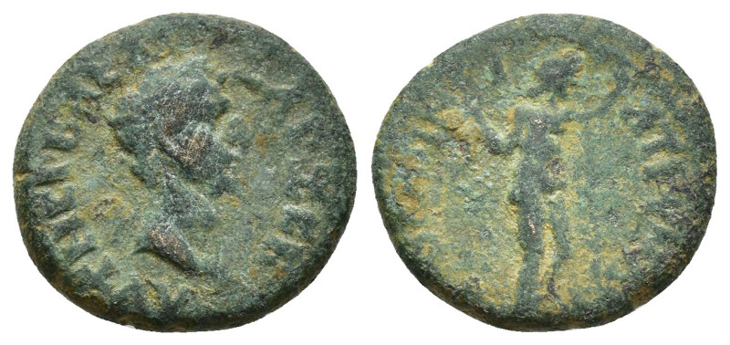 MYSIA, Apollonia ad Rhyndacum. Nerva. AD 96-98. Æ (16mm, 3.7 g). Laureate head r...