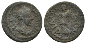 PAMPHYLIA. Side. Gordian III, 238-244. (Bronze,18mm, 5.7 g) Obverse: ΑΥ Κ Μ ΑΝΤ ΓΟΡΔΙΑΝΟϹ ϹƐ; laureate, draped and cuirassed bust of Gordian III, r., ...