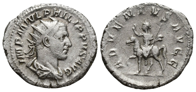 Philippus I (244-249 AD). AR Antoninianus (21mm, 4 g), Roma (Rome), 247-249. Obv...