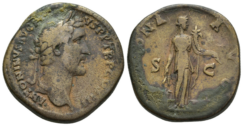 Antoninus Pius (138-161 AD). AE Sestertius (30mm, 23.3 g), Rome, 140-144 AD. Obv...