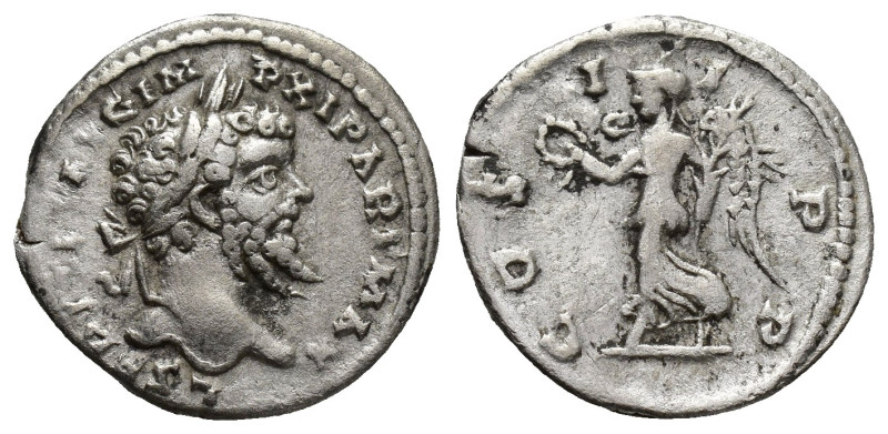 Septimius Severus, 193 - 211 AD Silver Denarius, Laodicea Mint, (18mm, 3.3 g) Ob...