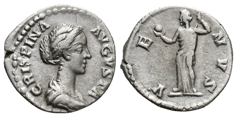 Crispina Augusta AR Denarius. (18mm, 3.6 g) Rome, struck AD 178-182. CRISPINA AV...