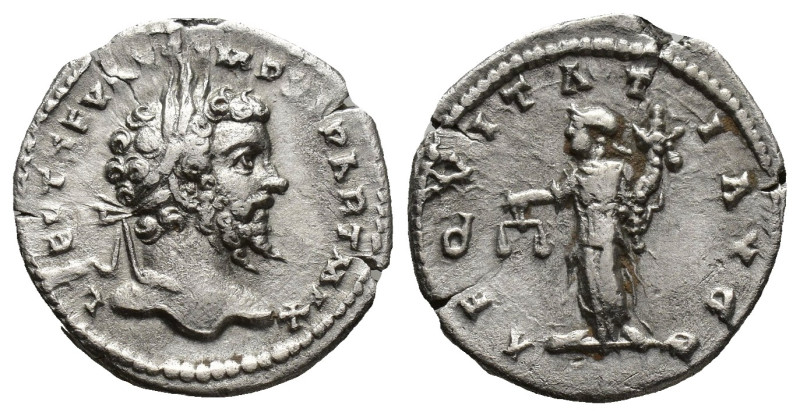 Septimius Severus (193-211), AR-Denarius, issued 198-202. Rome, (18mm, 3.7 g) Ob...