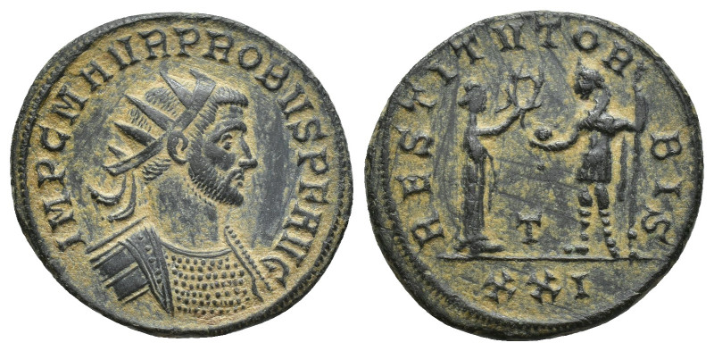 Probus Æ Antoninianus. (20mm, 3.8 g) Siscia, AD 276-282. IMP C M AVR PROBVS P F ...