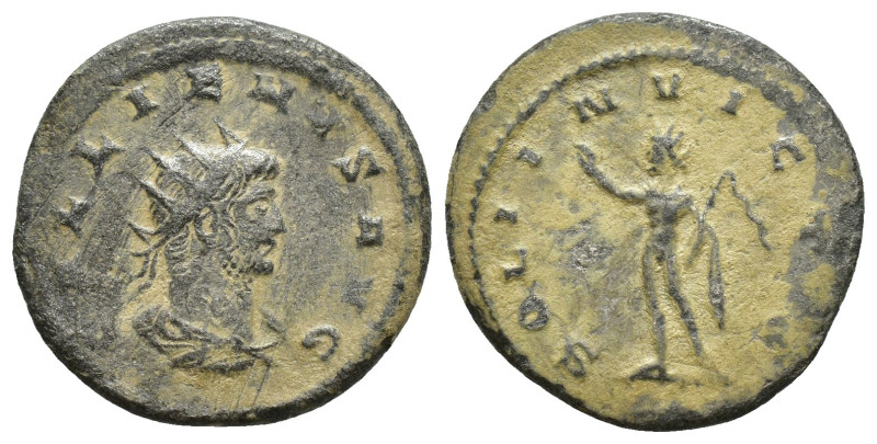 Gallienus BI Antoninianus. (21mm, 3.1 g) Antioch, AD 267. GALLIENVS AVG, Radiate...