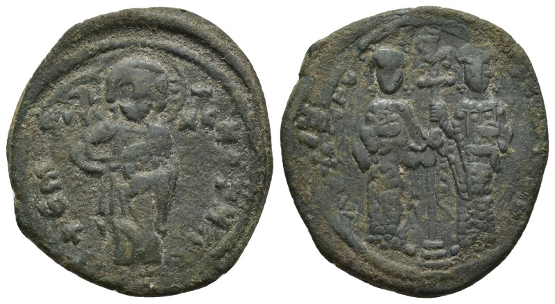 Constantine X Ducas and Eudocia (1059-1067 AD) Constantinople AE Follis(27mm, 10...