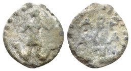 Unidentified Byzantine lead seal, 14 mm, 2.3 gr.