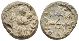 Unidentified Byzantine lead seal, 18 mm, 10.9 gr.