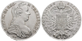 Austria. Vienna. Maria Theresia AD 1740-1780. 1 Thaler 1780 AR, Restrike (40mm, 28.1 g). M. THERESIA·D·G· / R·IMP·HU·BO·REG·, bust right / ARCHID. AVS...