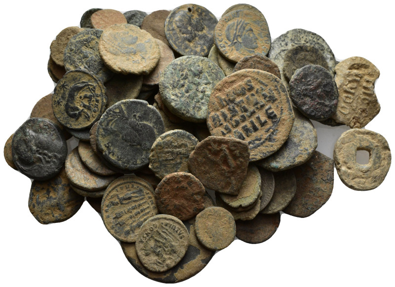 Ancient coins mixed lot 90 pieces SOLD AS SEEN NO RETURNS.