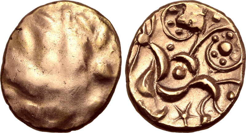 Britannia, the Corieltauvi AV Stater. South Ferriby 'Owl Eyes' type. Sills mint ...