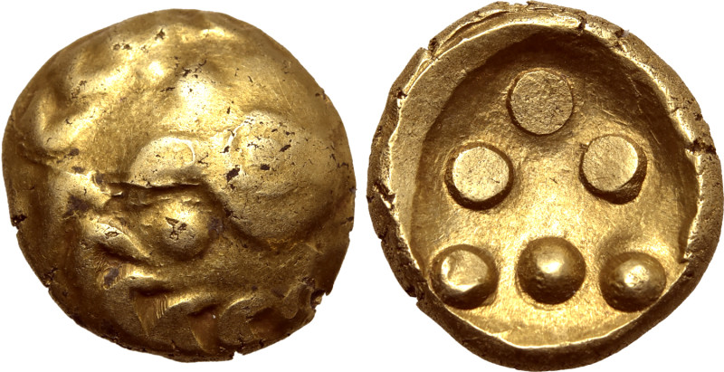 Central Europe, the Vindelici AV Stater. Regenbogenschüsselchen Type II C. Circa...