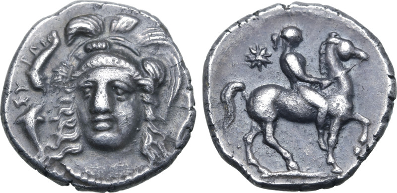 Sicily, Syracuse AR Hemidrachm. Time of Timoleon and the Third Democracy, circa ...