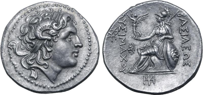 Kings of Thrace, Lysimachos AR Tetradrachm. Lysimacheia, circa 305-281 BC. Diade...