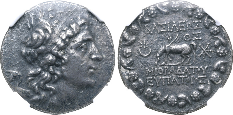 Kings of Pontos, Mithradates VI Eupator AR Tetradrachm. Dated Bithyno Pontic Era...