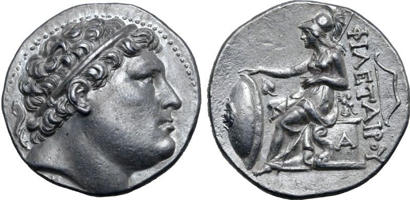 Kingdom of Pergamon, Eumenes I AR Tetradrachm. Struck in the name of Philetairos...