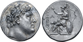 Kingdom of Pergamon, Eumenes I AR Tetradrachm. Struck in the name of Philetairos. Pergamon, circa 255-241 BC. Laureate head of Philetairos to right / ...