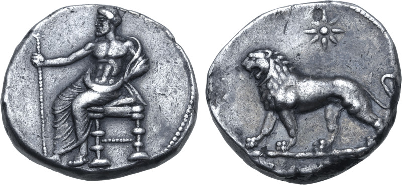 Persia, Alexandrine Empire AR Tetradrachm. Uncertain satraps of Babylon, time of...