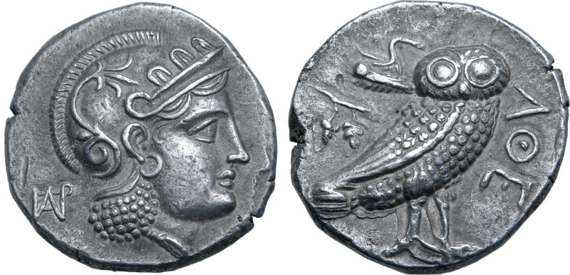 Parthia(?), 'Athenian Series' AR Didrachm. Hekatompylos(?), circa 246-238 BC. At...