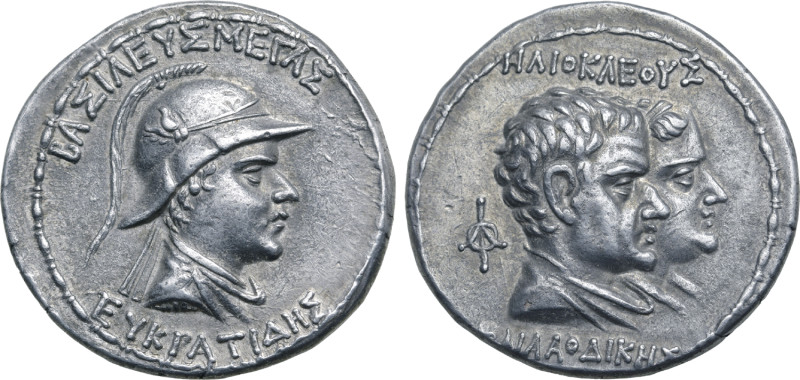 Greco-Baktrian Kingdom, Eukratides I Megas AR Tetradrachm. Circa 170-145 BC. Dyn...