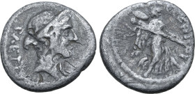 C. Considius Paetus AR Quinarius. Rome, 46 BC. Laureate and diademed head of Venus to right; PAETI behind / Victory advancing to right, head to left, ...