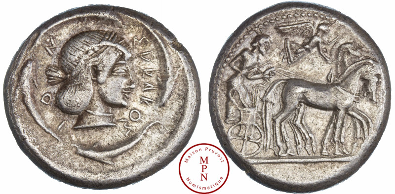 Sicile, Syracuse, Hieron Ier (478-466), Tétradrachme, 478-475 avant J.-C., Av. A...