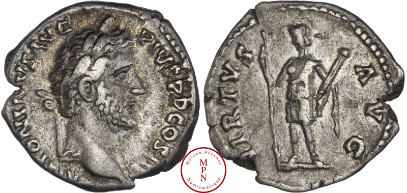 Antonin le Pieux (138-161), Denier, 140-143, Rome, Av. ANTONINVS AVG PIVS P P CO...